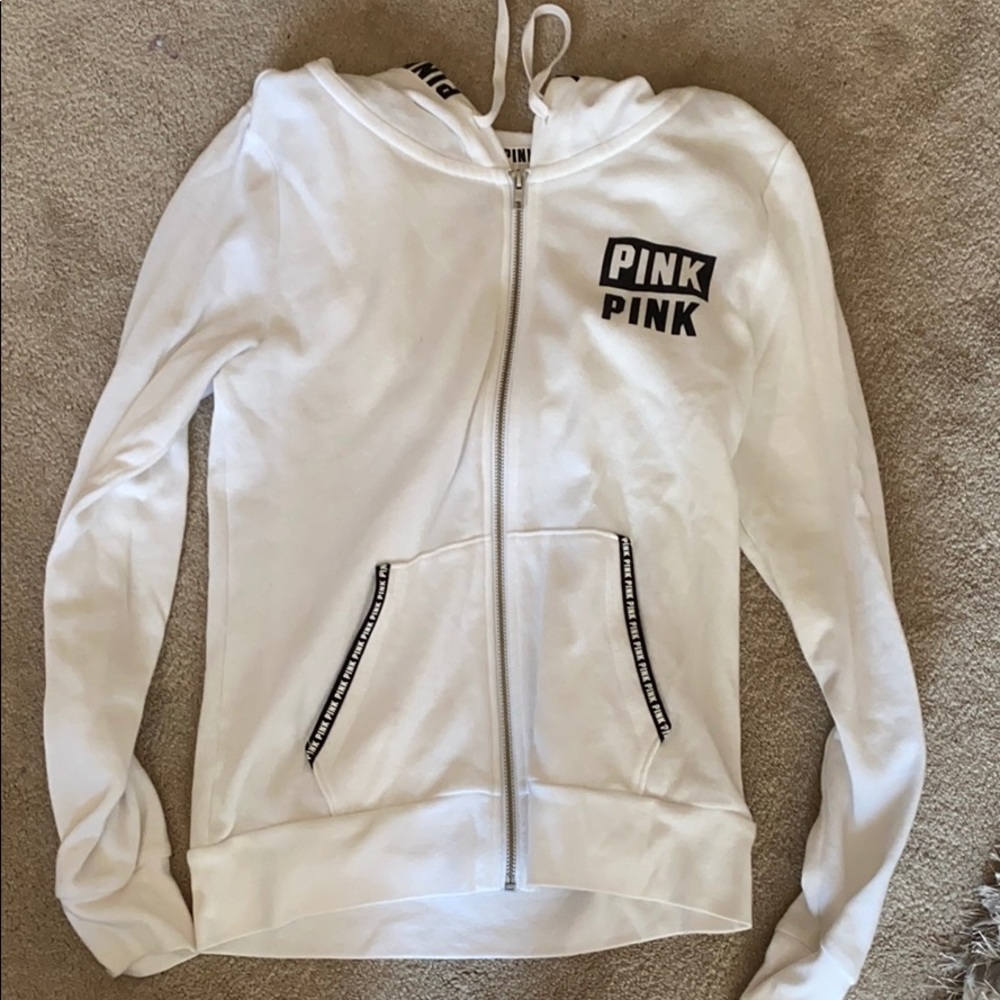 PINK zip up sweatshirt